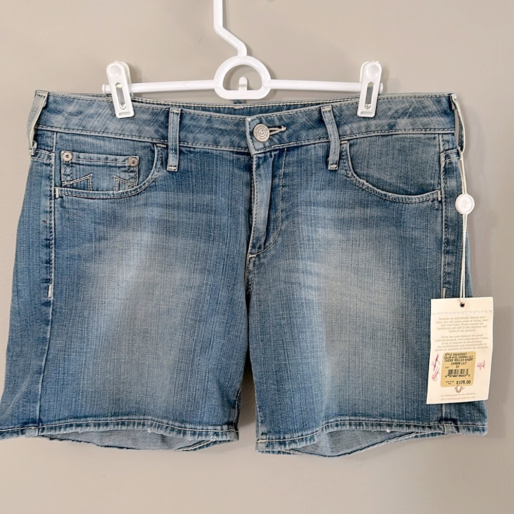 True Religion Cassie rolled jeans shorts